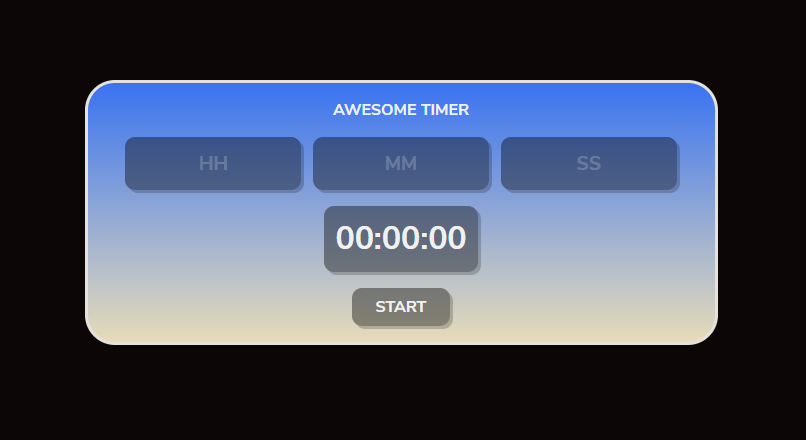 JavaScript timer project