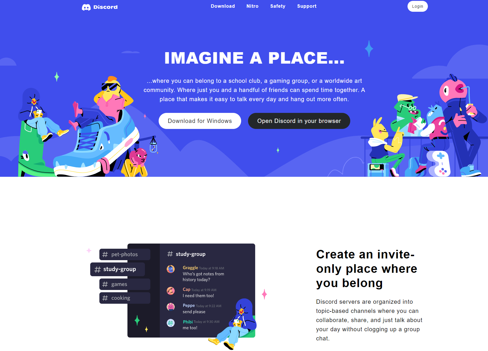 Discord Landing Page Clone