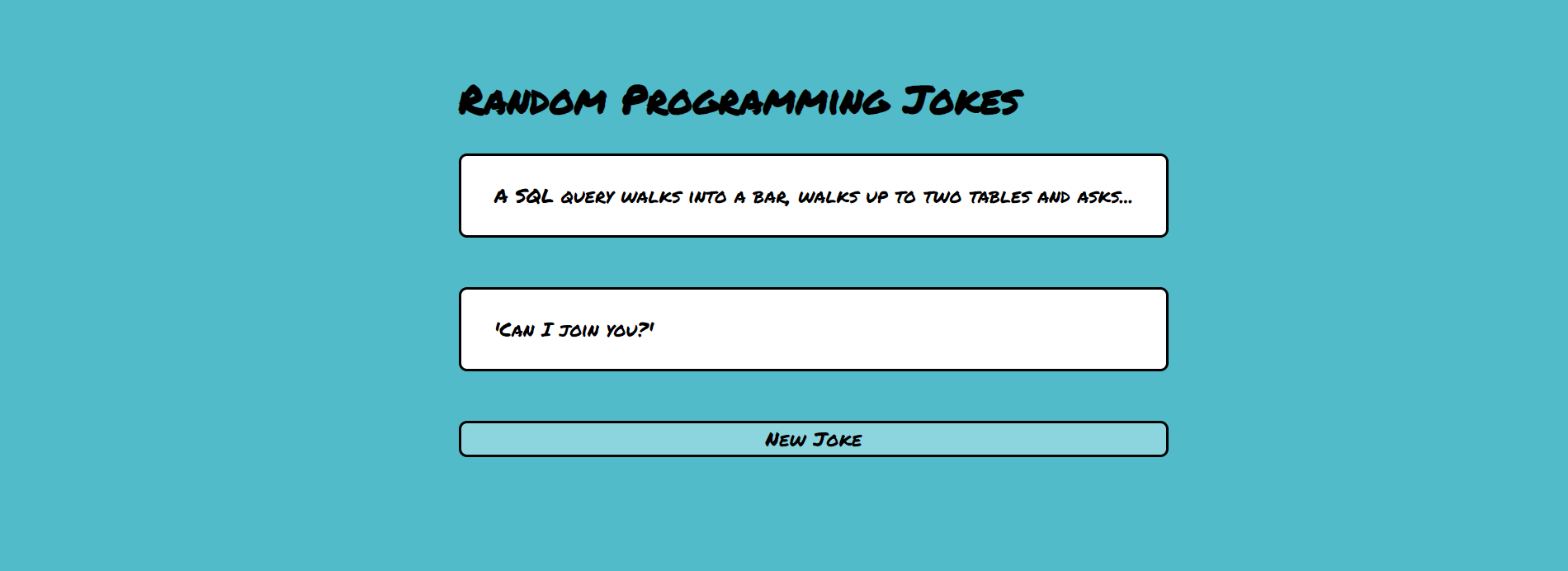 Programming jokes project